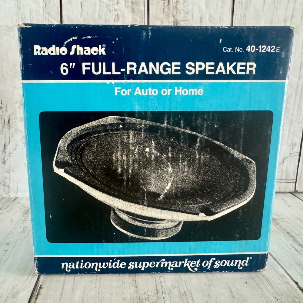 NOS Radio Shack 6 inch Full Range Speaker 8 Ohm 5W Vintage 40-1242E WORKS - Picture 8 of 9